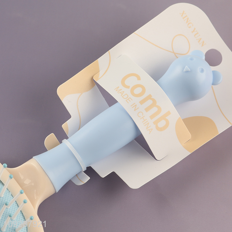 Top quality rectangle hair comb hair brush with makeup mirror