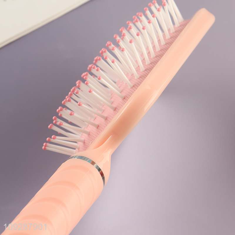 Online wholesale rectangle hair comb hair brush with makeup mirror