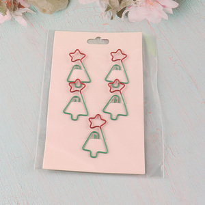 Top selling xmas tree shape paper clips set for school office