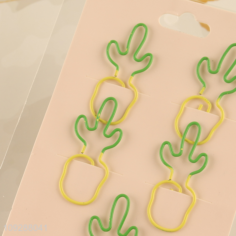 China factory pineapple shape iron paper clips set