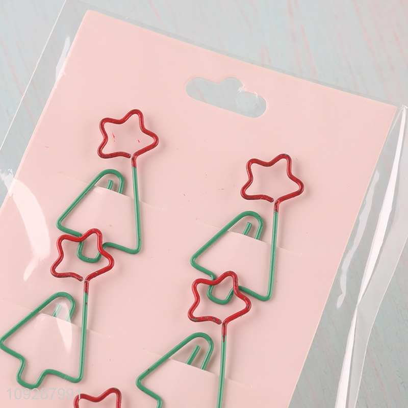 Top selling xmas tree shape paper clips set for school office