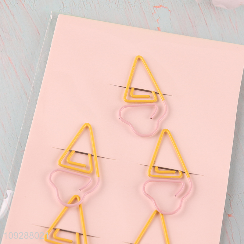 Top products ice cream shape iron paper clips set