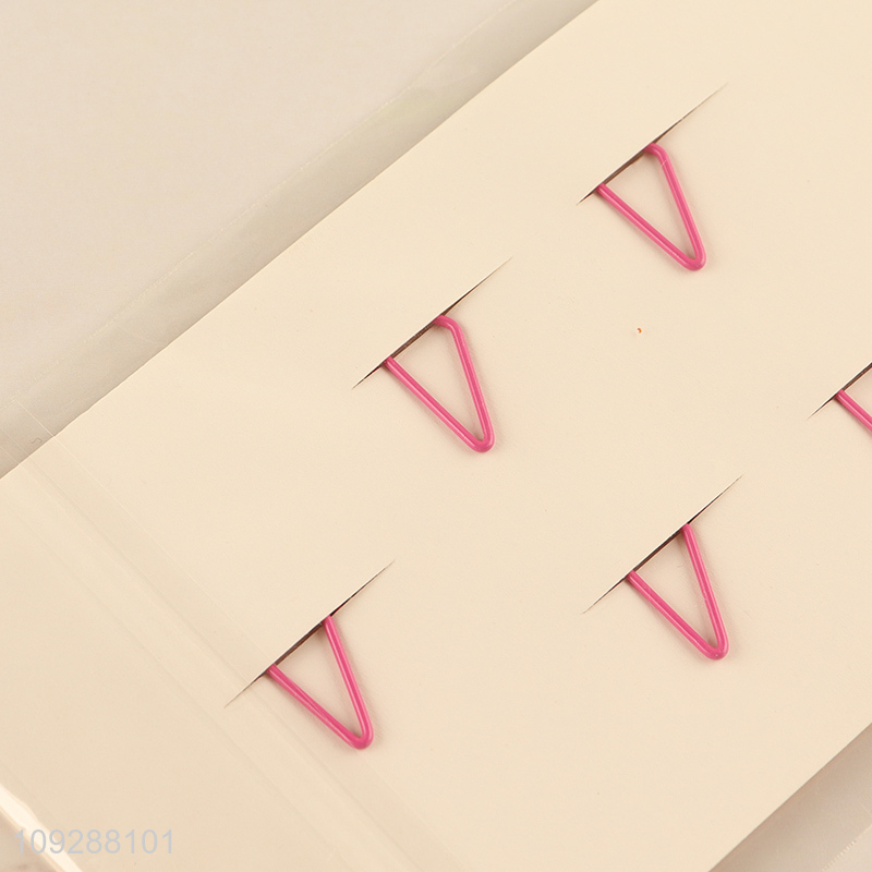 Online wholesale creative clothes hanger shape iron paper clips set