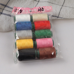 Yiwu market multicolor polyester embroidery thread sewing thread