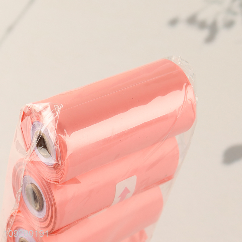 Hot selling disposable portable pet garbage bag set