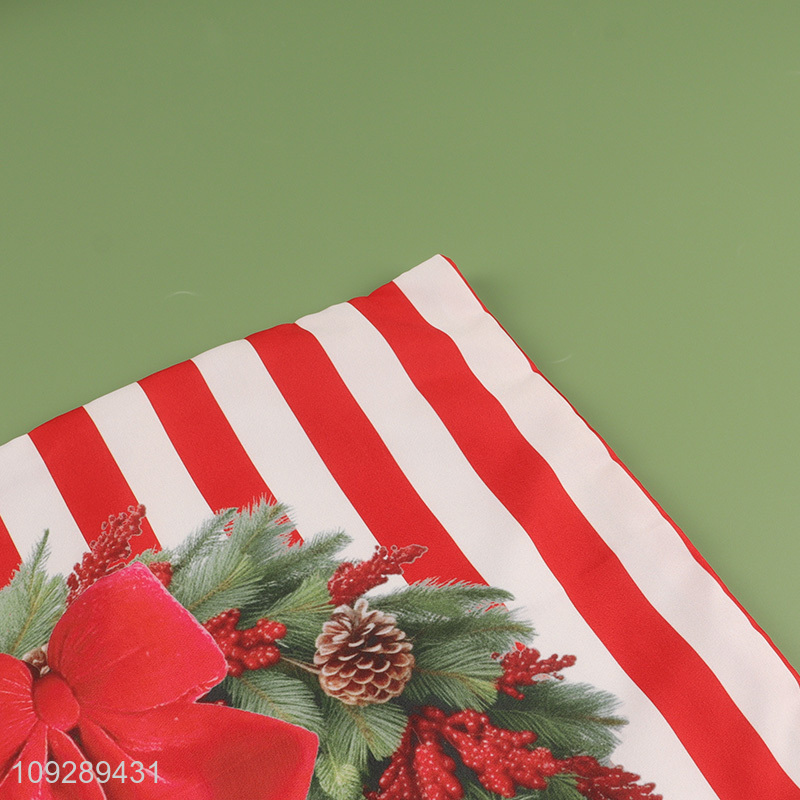 China wholesale square christmas series polyester pillow case
