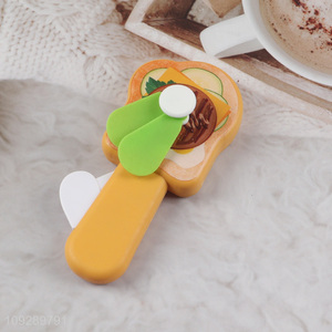 Online wholesale portable plastic cartoon handheld fan