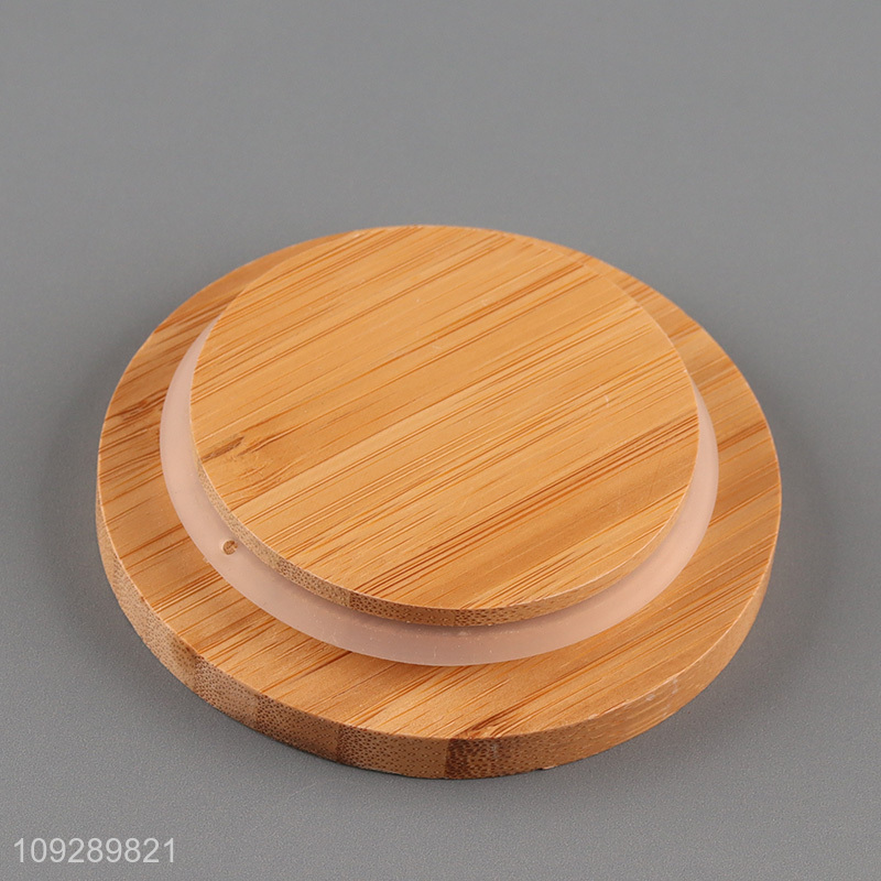 Hot selling sealed glass storage jar with bamboo lid