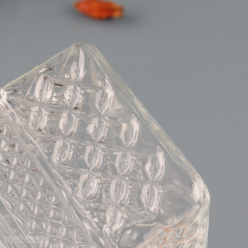 Hot selling sealed glass storage jar with bamboo lid