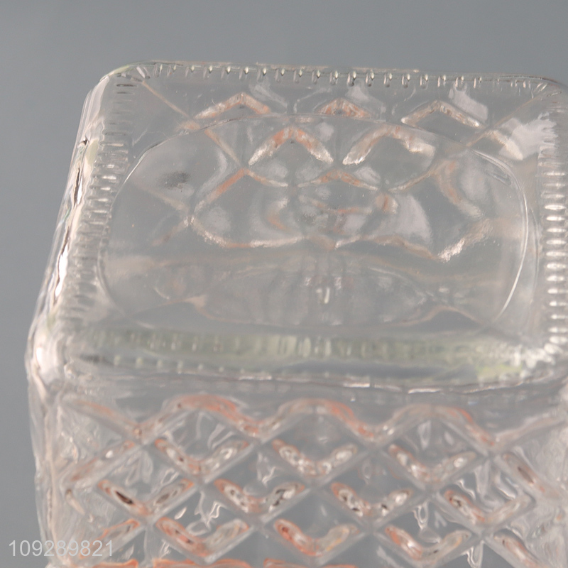 Hot selling sealed glass storage jar with bamboo lid