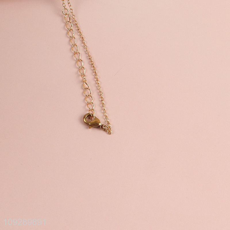 Yiwu market cross copper necklace fashion jewelry for women