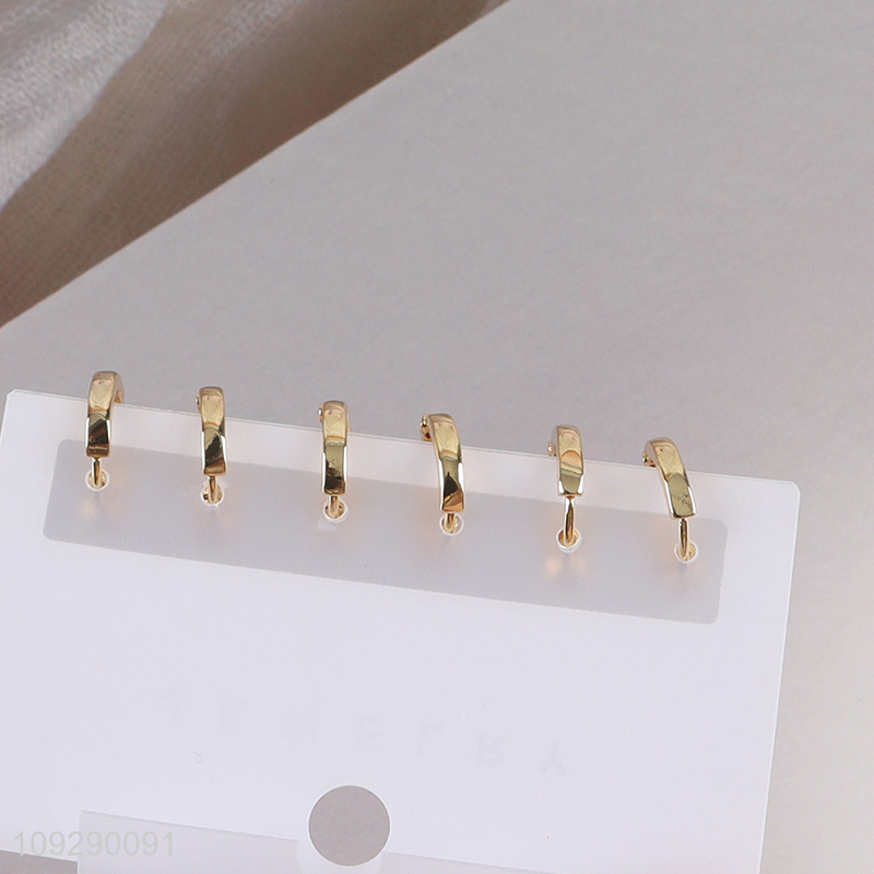 Factory supply ladies fashion jewelry earrings ear studs set for sale