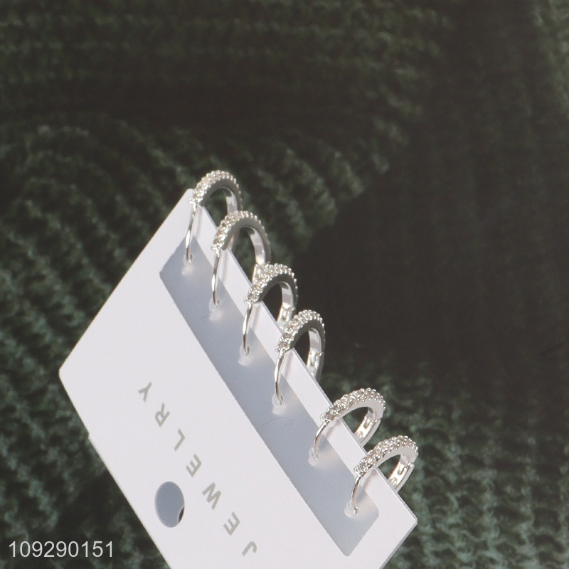 Low price delicate fashion jewelry earrings ear studs set