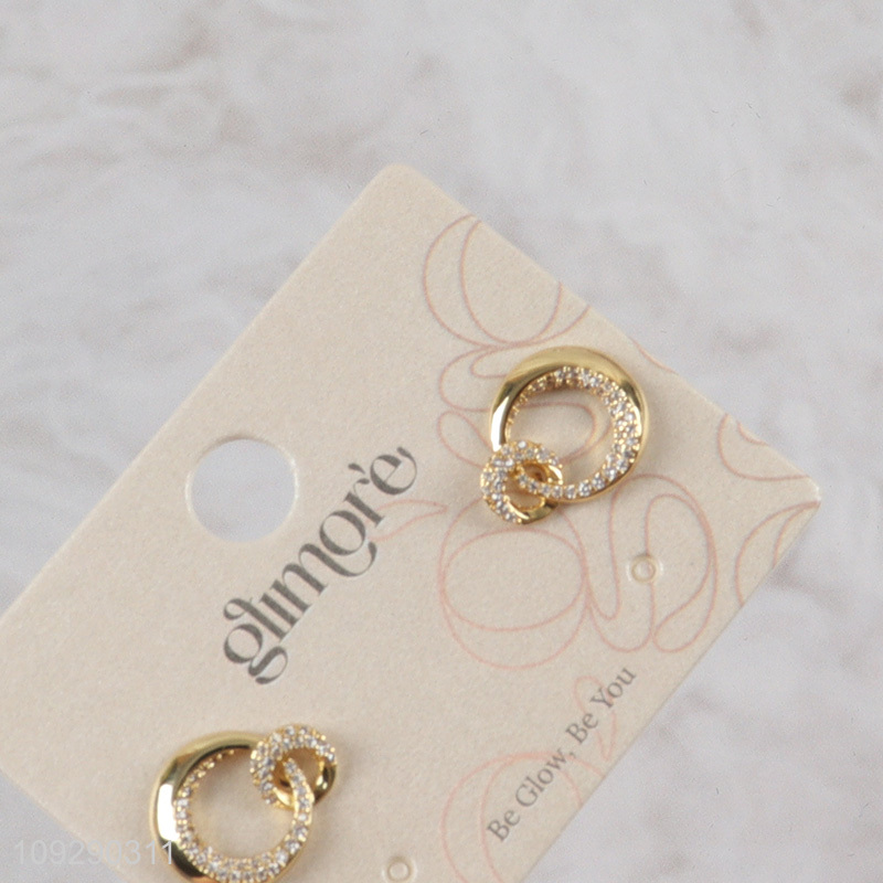 Factory wholesale women fashion jewelry earrings ear studs