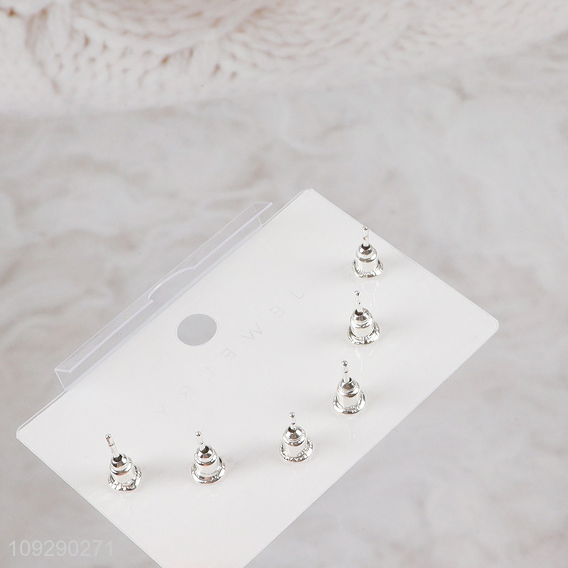 Good quality copper fashion jewelry earrings ear studs set for women