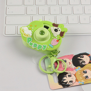 Top quality cartoon projection camera keychain toy
