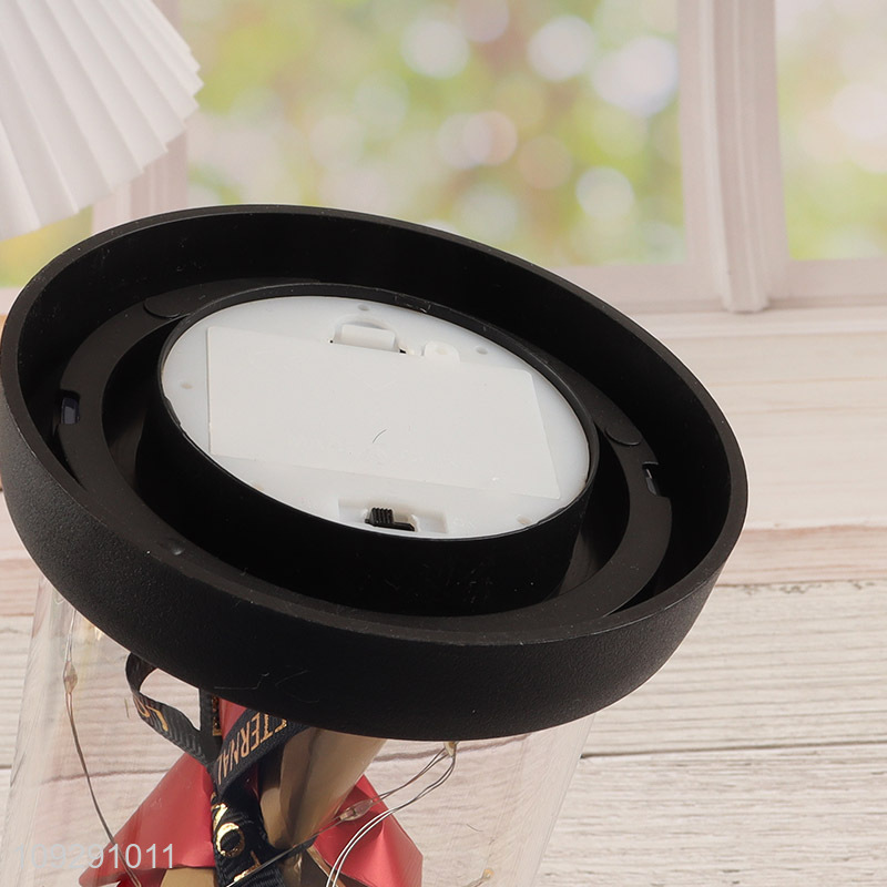 China factory rose flower ornament with led lights