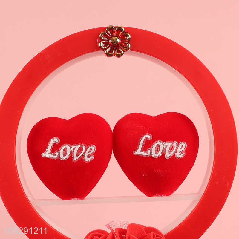 China wholesale desktop ornament Valentine's Day gift with lights