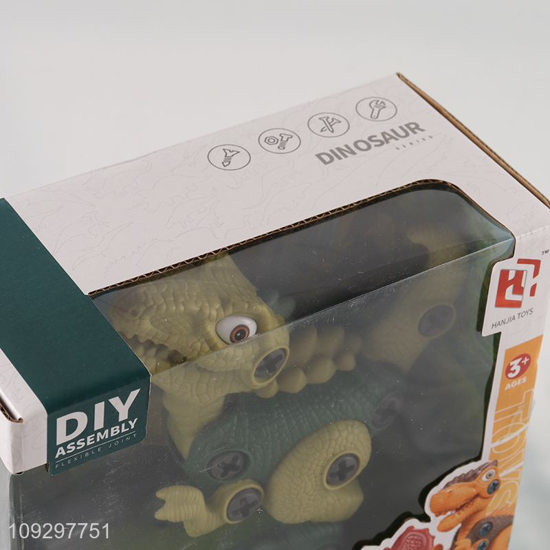 Factory price dinosaur series kids diy assembly toys