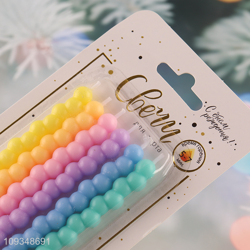 China products multicolor birthday cake candle party candle