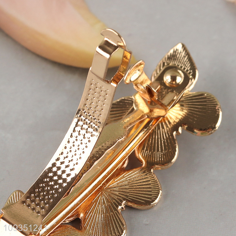 China supplier butterfly alloy hair clips hair decoration