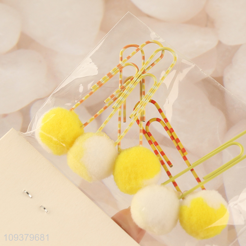 Low price plastic paper clips set for school office