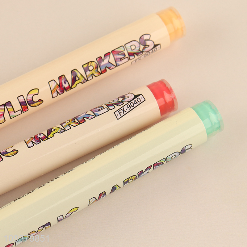 Factory supply 24colors quick dry acrylic marker set