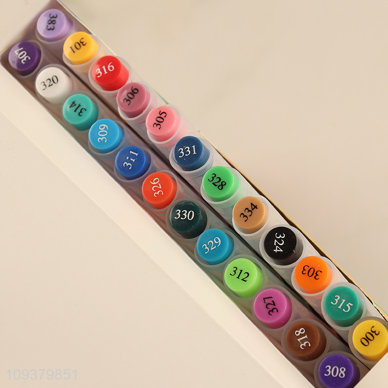 Factory supply 24colors quick dry acrylic marker set
