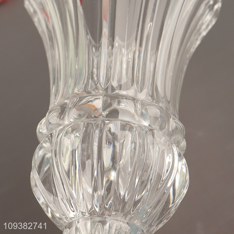 Low price modern style glass flower vase hydroponic vase