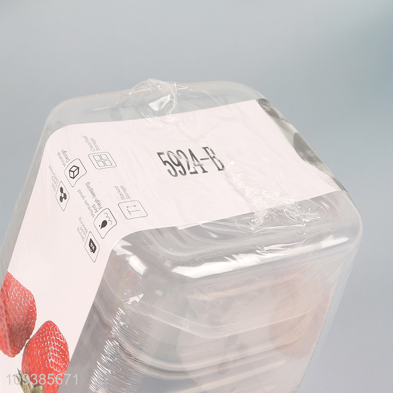 China supplier 5-piece plastic storage box for kitchen