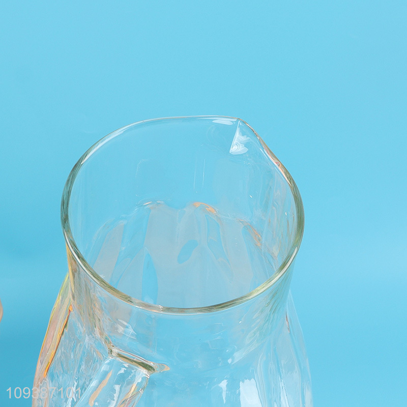 Top selling clear glass water jug tea pot wholesale