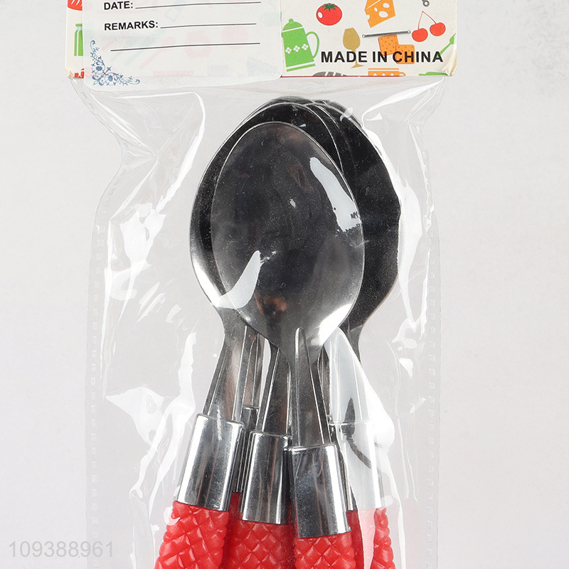 Hot selling 6pcs stainless steel spoon set