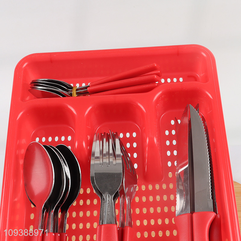 Top products 25pcs stainless steel cutlery set