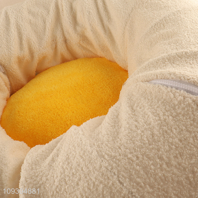 Factory supply multi-function long plush cat tunnel bed