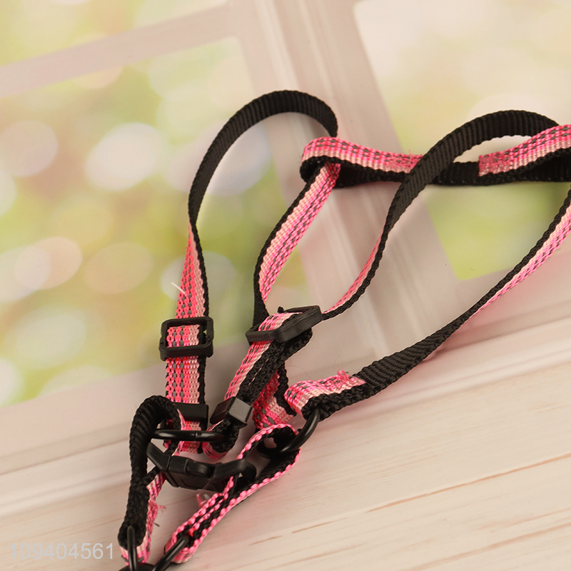 Online wholesale adjustable dog harness and leash set
