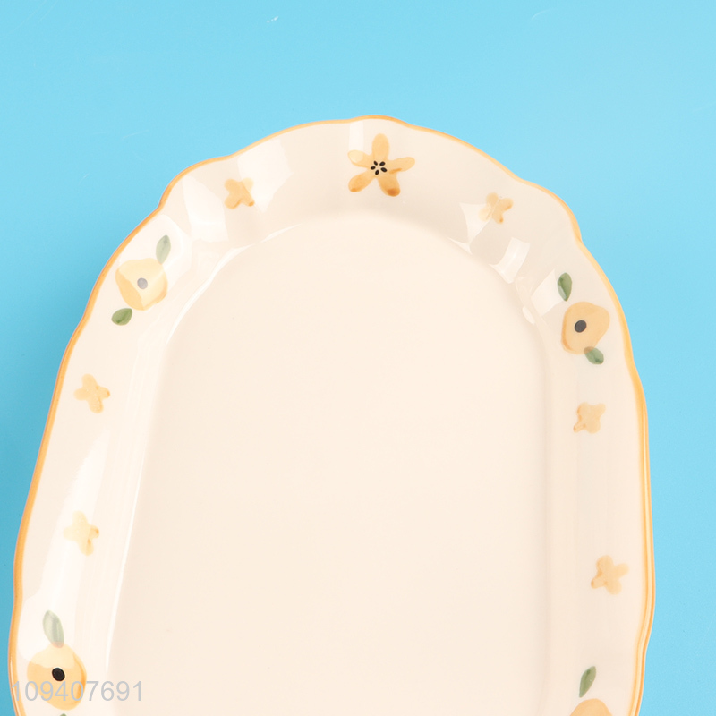 Good price home restaurant ceramic plate fish dish