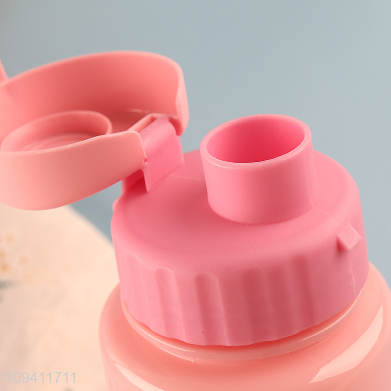 Low price plastic children lunch box water bottle