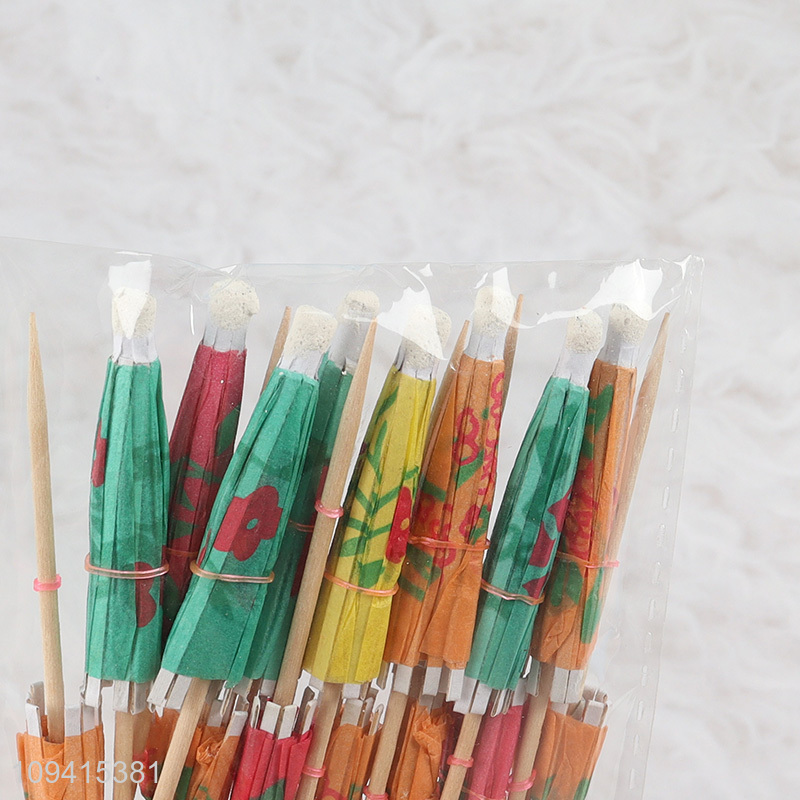 China wholesale umbrella fruit picks food picks