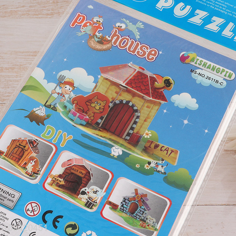 Pet House Diy 3D Puzzle Educational Toy