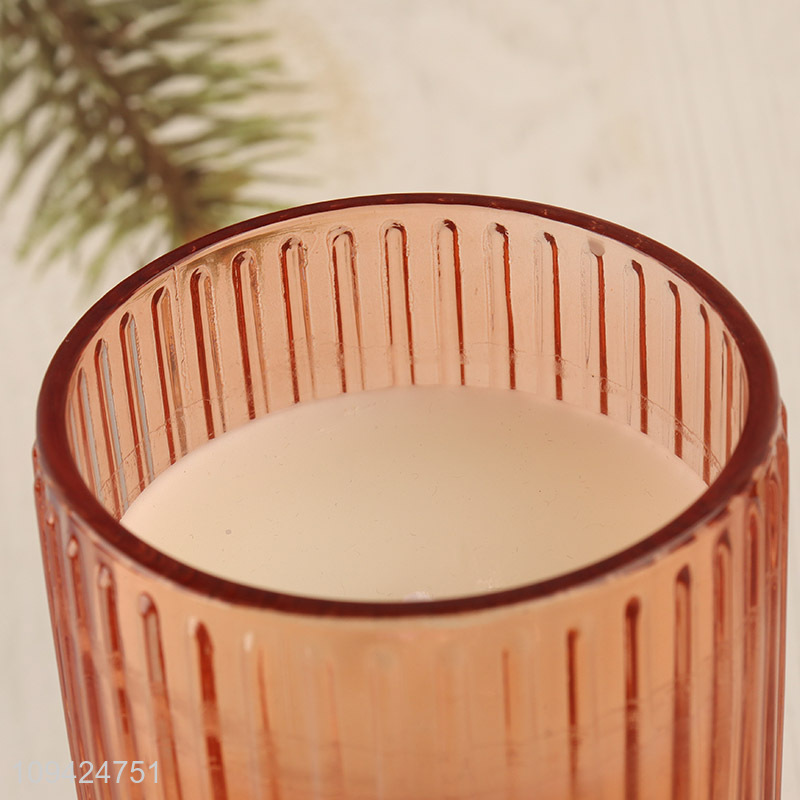 Low price round glass cup candle scented candle
