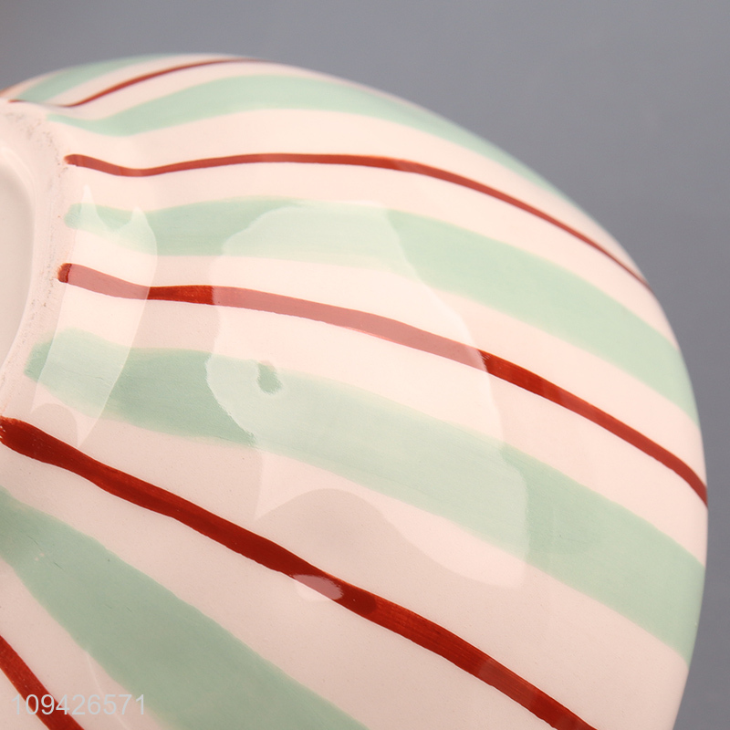 New arrival round ceramic bowknot tableware bowl