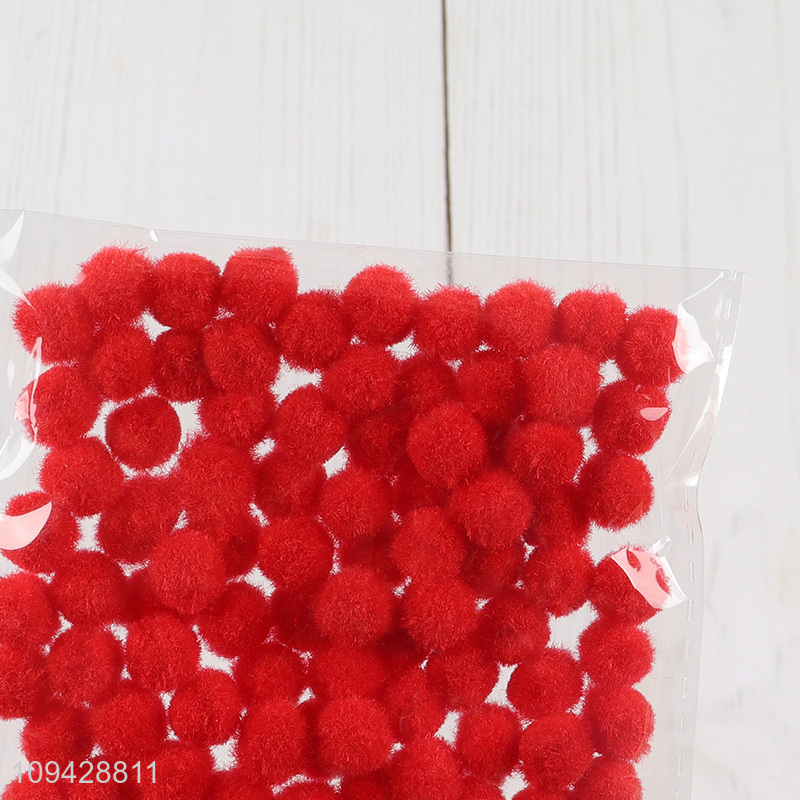 Red Craft Pom Poms Balls For Kids Crafts