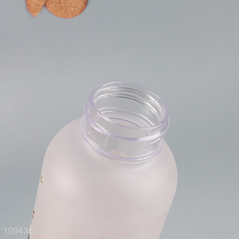 China wholesale flower printed plastic water bottle