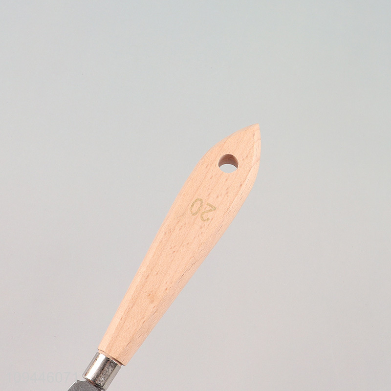 Popular products palette knife painting knife with wooden handle