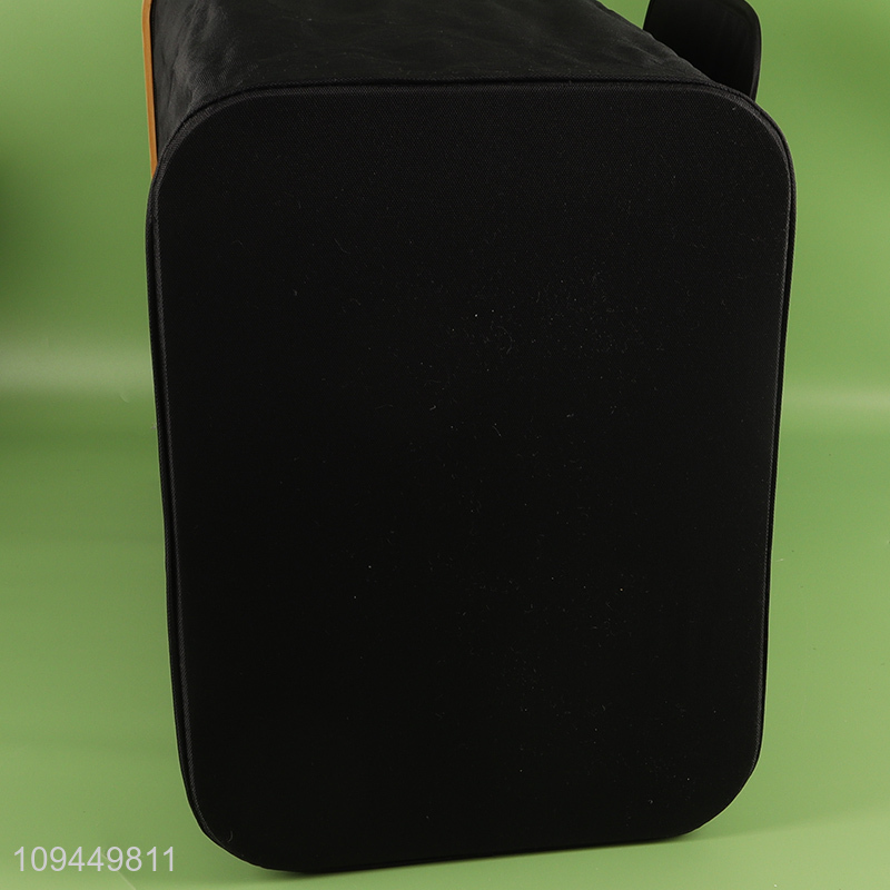 Latest products black large capacity polyester storage basket
