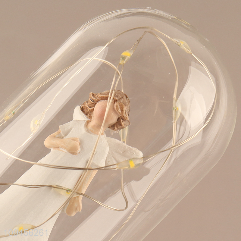 New arrival  decorative angel ornament crafts with lights