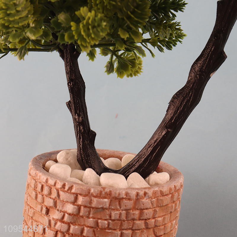 High Quality Desktop Artificial Pine Bonsai Small Fake Plant
